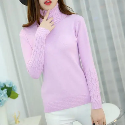 Cozy Winter Cable Knit Sweater for Women