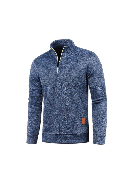 Classic Mens Winter Quarter Zip Sweater - VogeLuxe