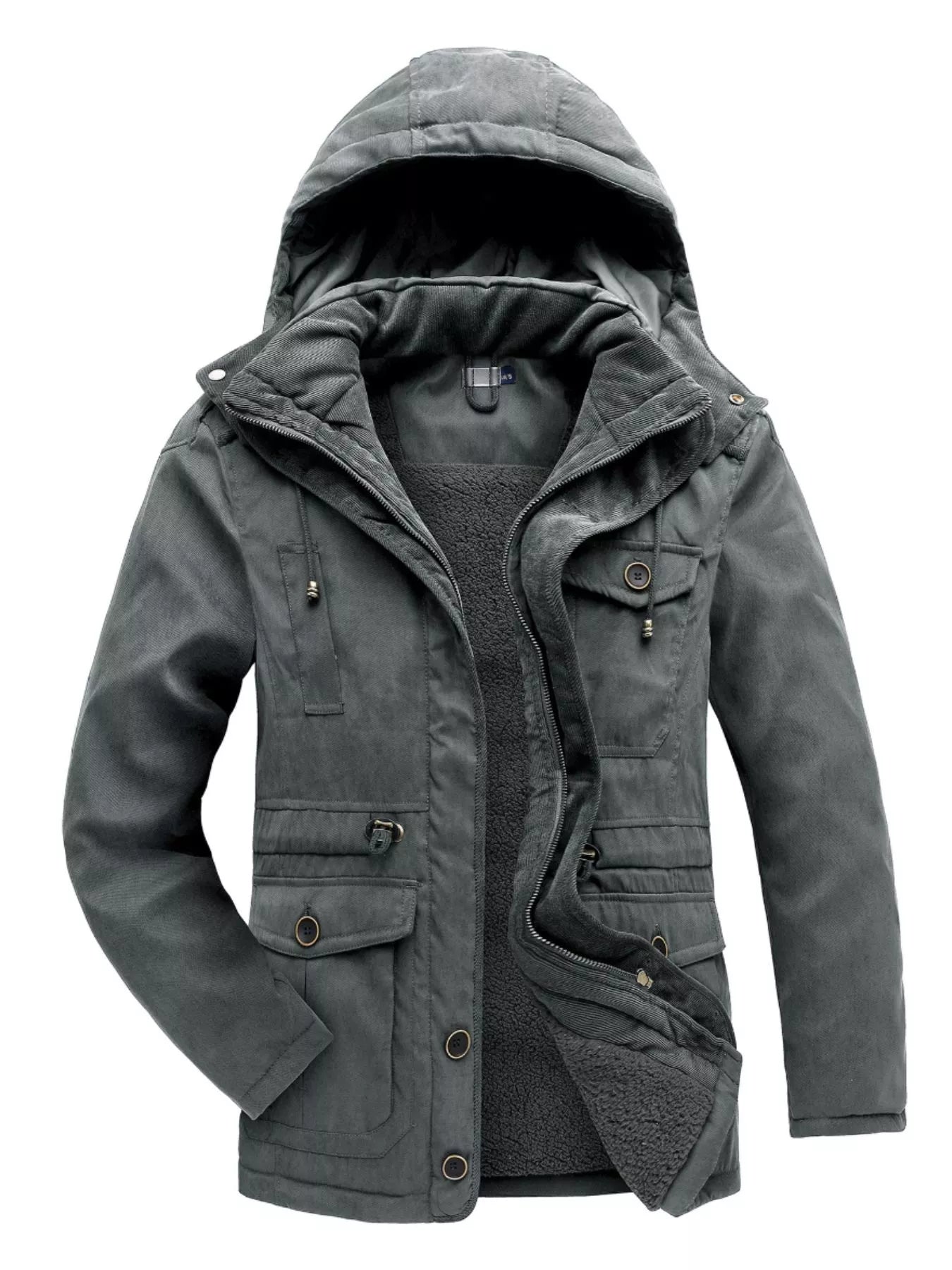 Warm Waterproof Men's Parka Coat