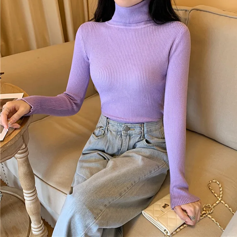Cozy Fit Women's Winter Turtleneck Jumper Sweater