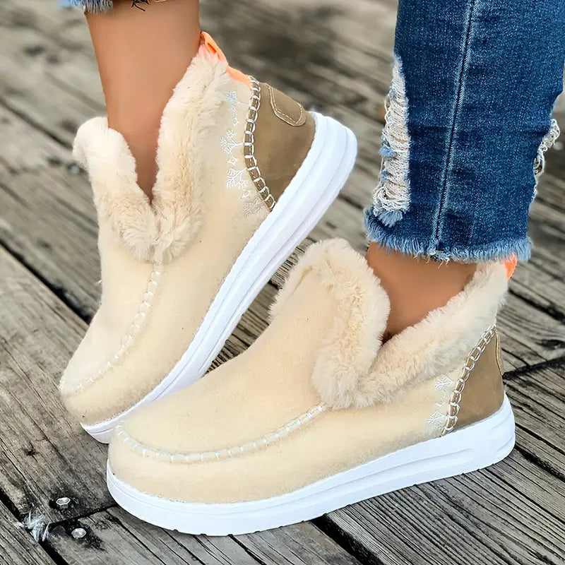Warm Fleece Lined Women's Slipper Shoes - VogeLuxe
