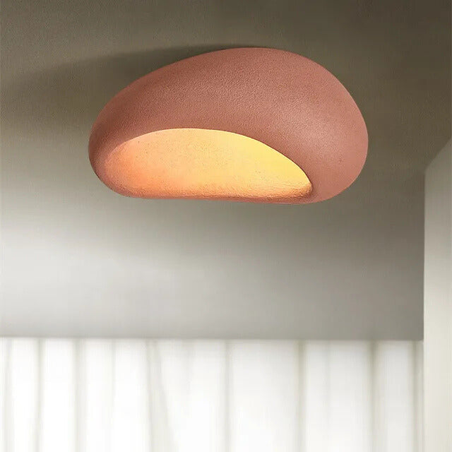 Natural Wooden Ceiling Lamp with Warm Soft Glow
