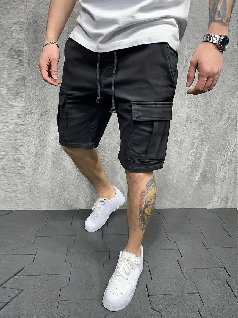 Relaxed Fit Men's Utility Cargo Shorts