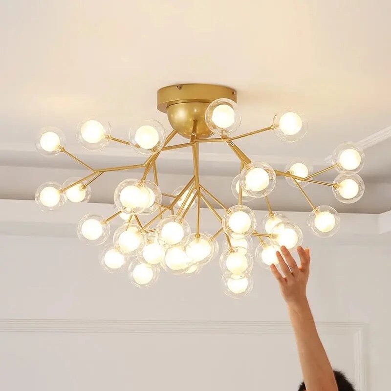 Beautiful Glass Globe Chandelier