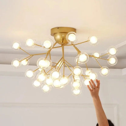 Beautiful Glass Globe Chandelier