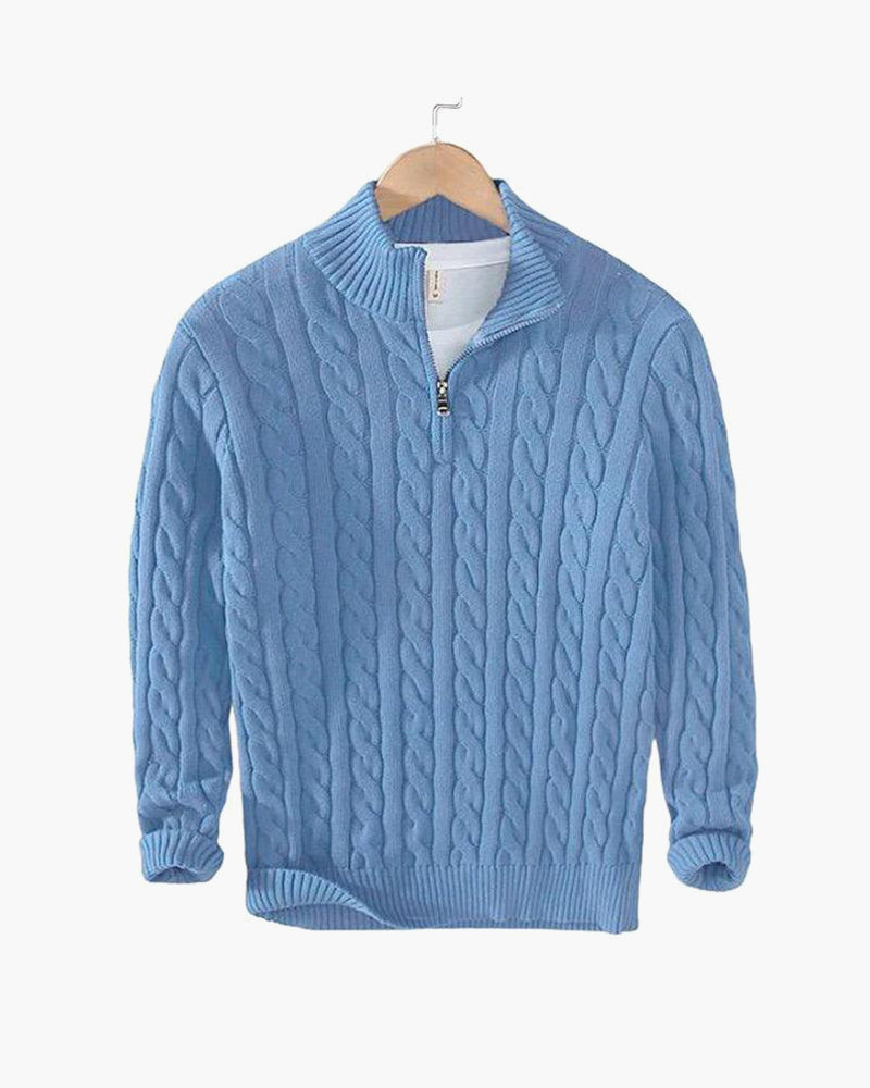 Cozy Men's Cable Knit Winter Sweater