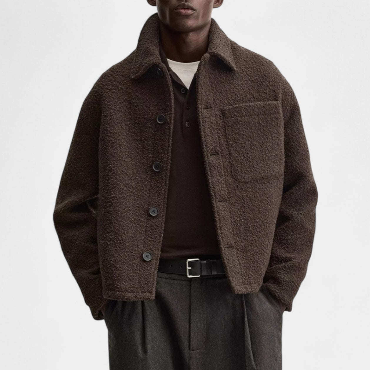 Men's Cozy Wool Flannel Shirt