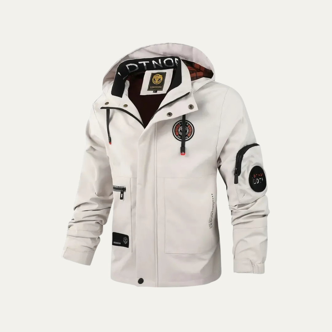 VogeLuxe | Men’s Water Resistant Hooded Urban Utility Jacket