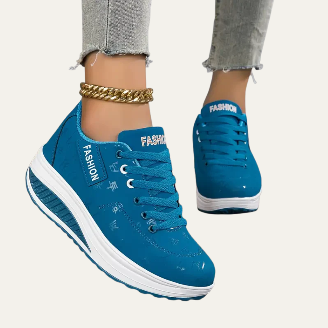 VogeLuxe | Women’s Chunky Platform Mesh Panel Sneakers