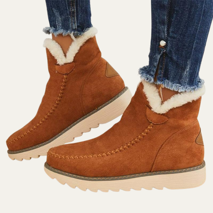 VogeLuxe | Women’s Short Winter Boots with Suede Look