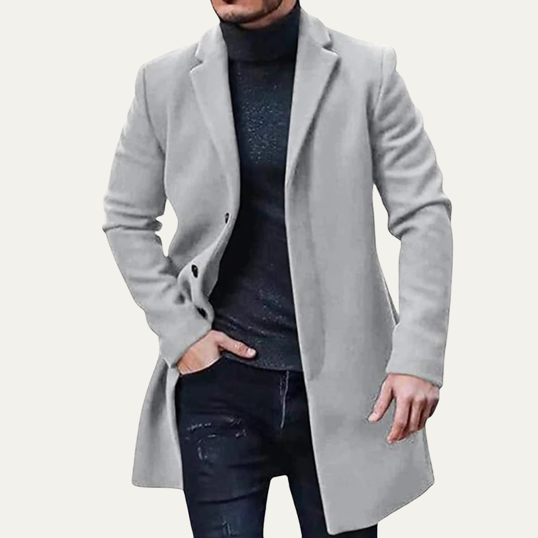 VogeLuxe | Men’s Winter Classic Three Button Overcoat