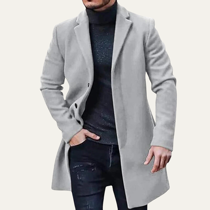 VogeLuxe | Men’s Winter Classic Three Button Overcoat