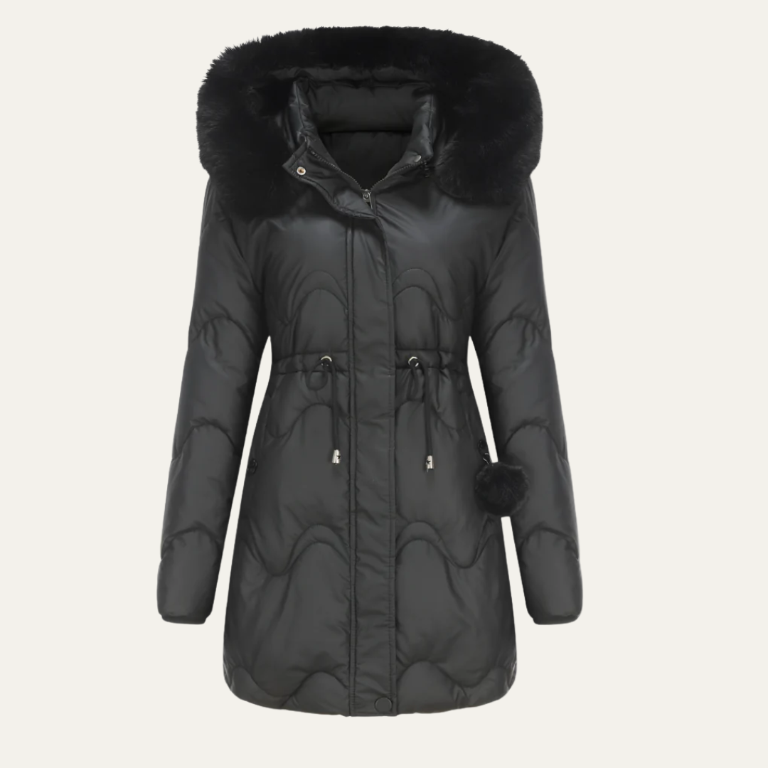 VogeLuxe | Women’s Quilted Mid-Length Puffer Parka