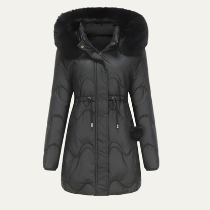 VogeLuxe | Women’s Quilted Mid-Length Puffer Parka