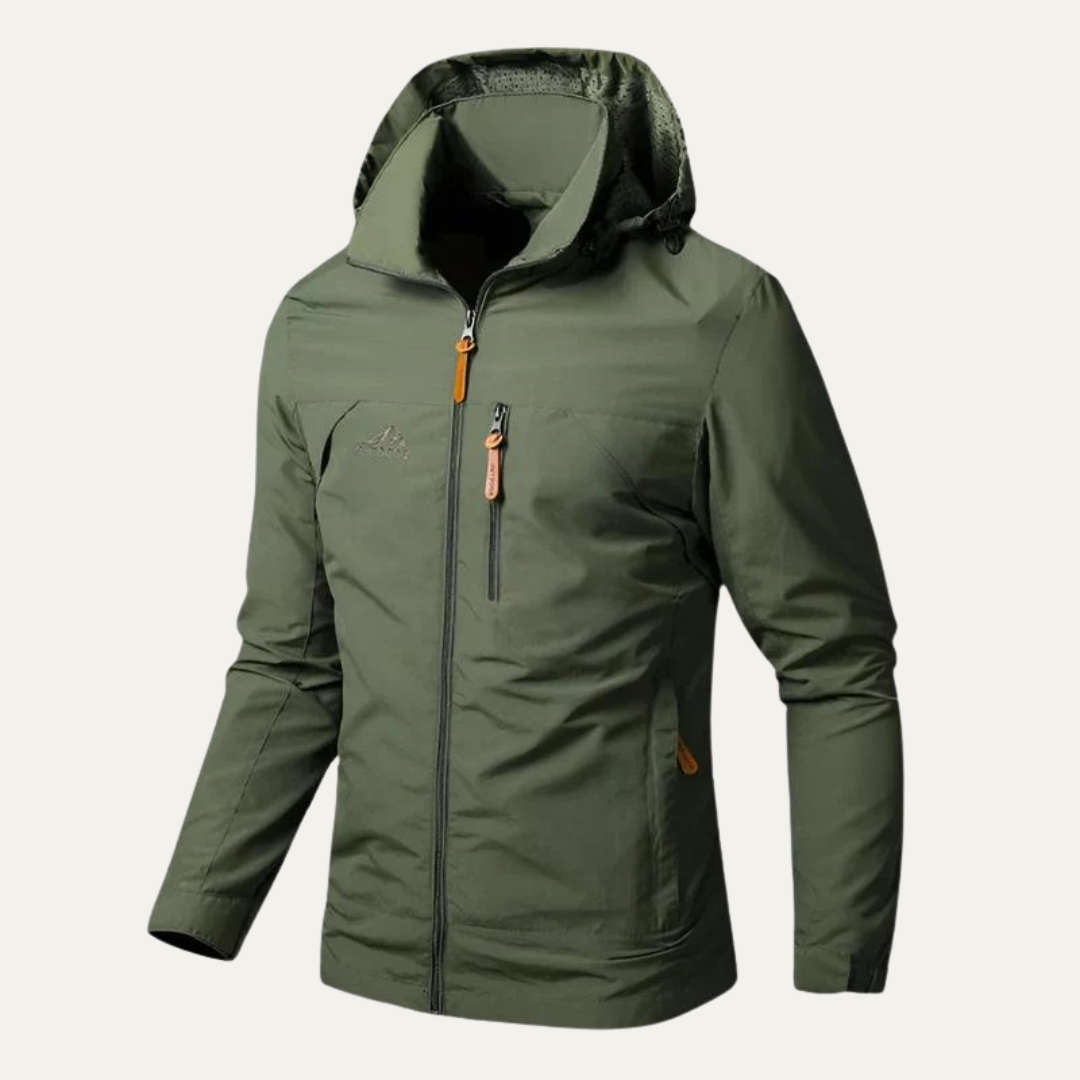 VogeLuxe | Men’s Lightweight Hooded Utility Windbreaker Jacket