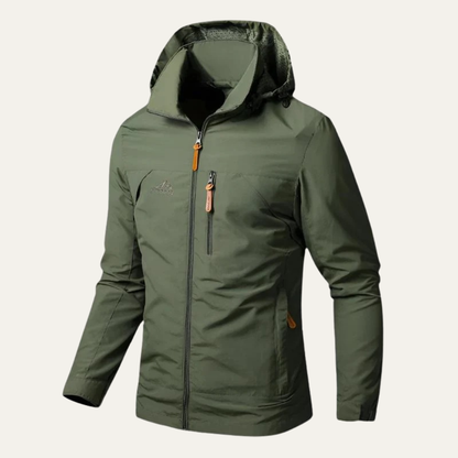 VogeLuxe | Men’s Lightweight Hooded Utility Windbreaker Jacket