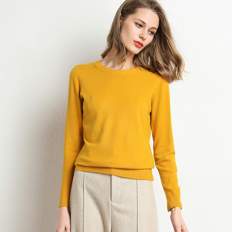Cozy Women's Crew Neck Warm Winter Sweater