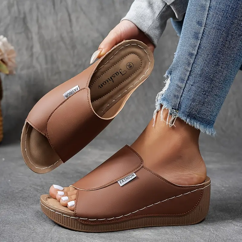 Comfortable Women's Open Toe Wedge Sandals