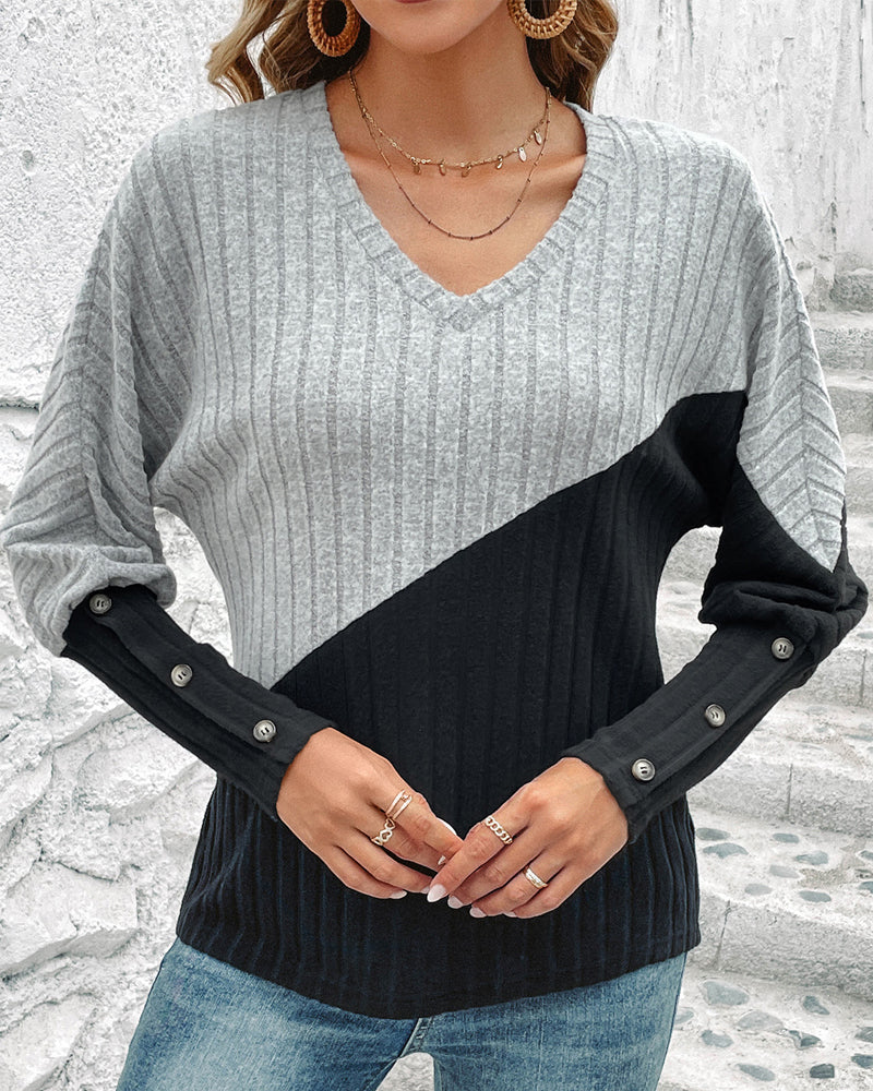 Comfy Relaxed Fit Crew Neck Sweater For Women - BritishElegance