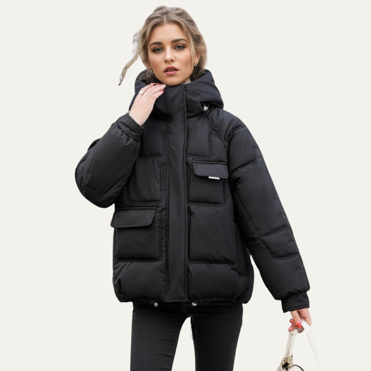 VogeLuxe | Women’s Utility Cropped Puffer Jacket