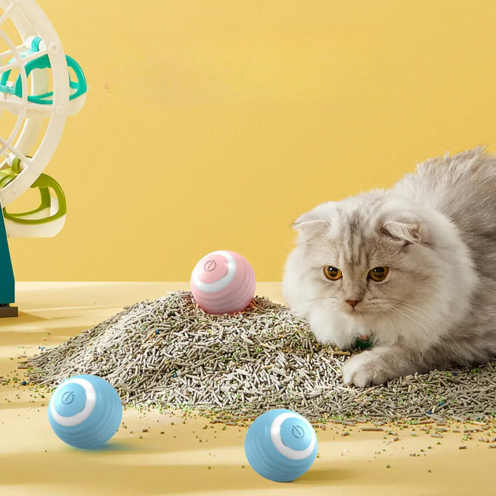 Interactive Motorized Pet Ball Toy - VogeLuxe