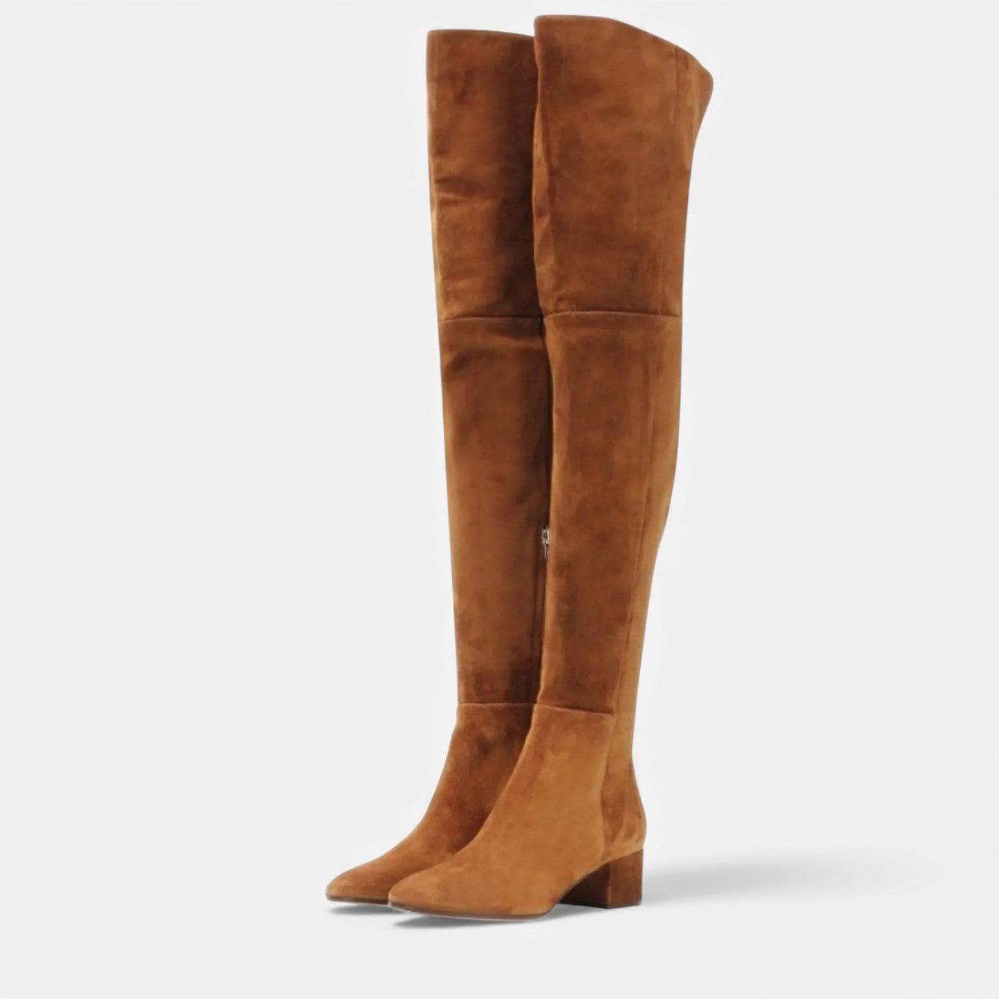 Trendy Women's Knee High Faux Suede Winter Boots