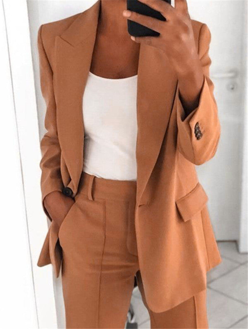 Classic Women's Suit Pants Set