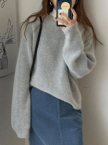 Soft Women's Cozy Crew Neck Sweater