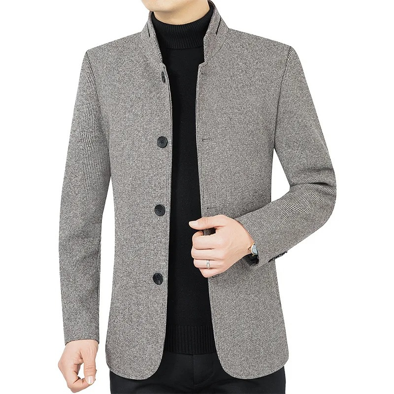 Men's Classic Fit Blazer with Four Button Front