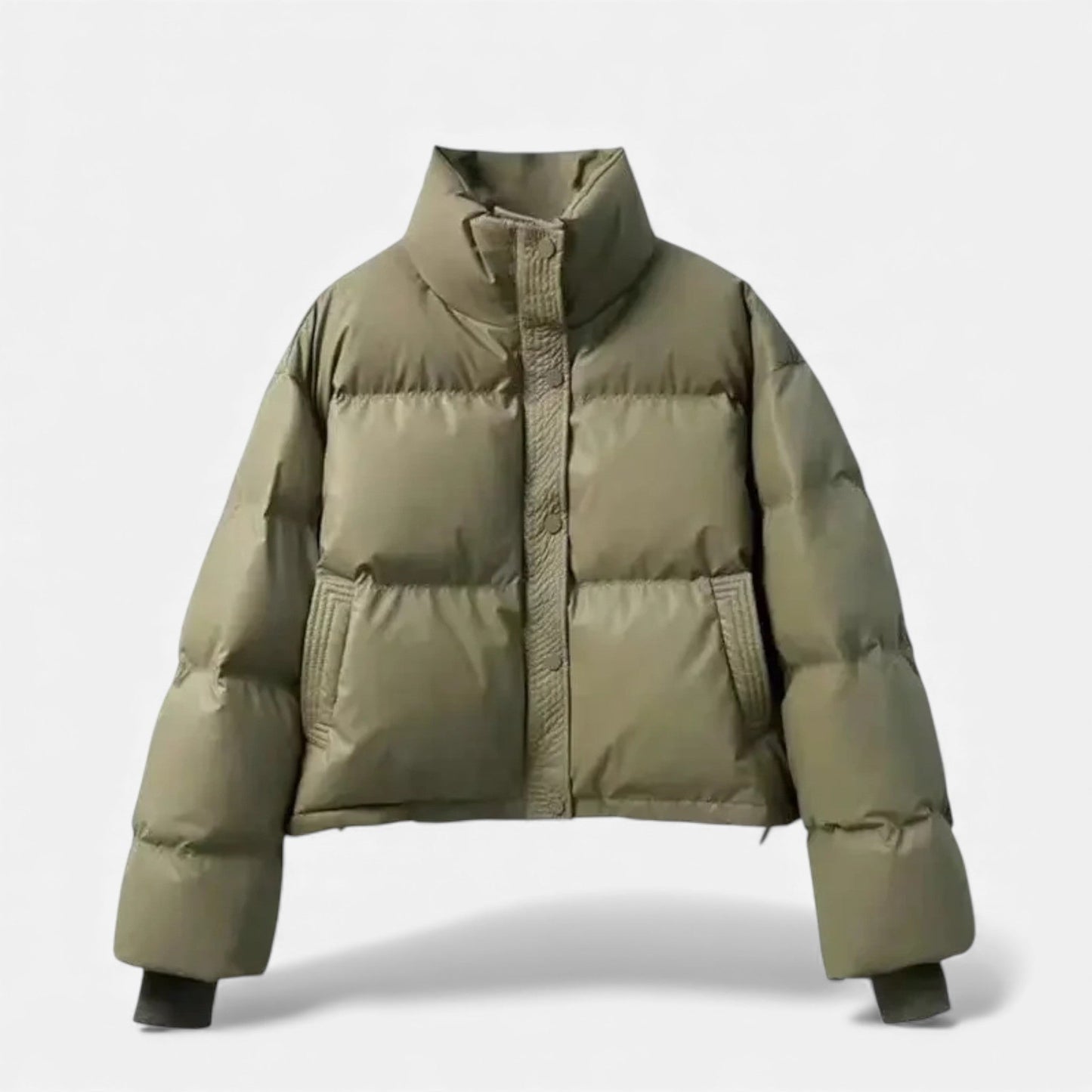 Warm Womens Short Down Filled Puffer Jacket