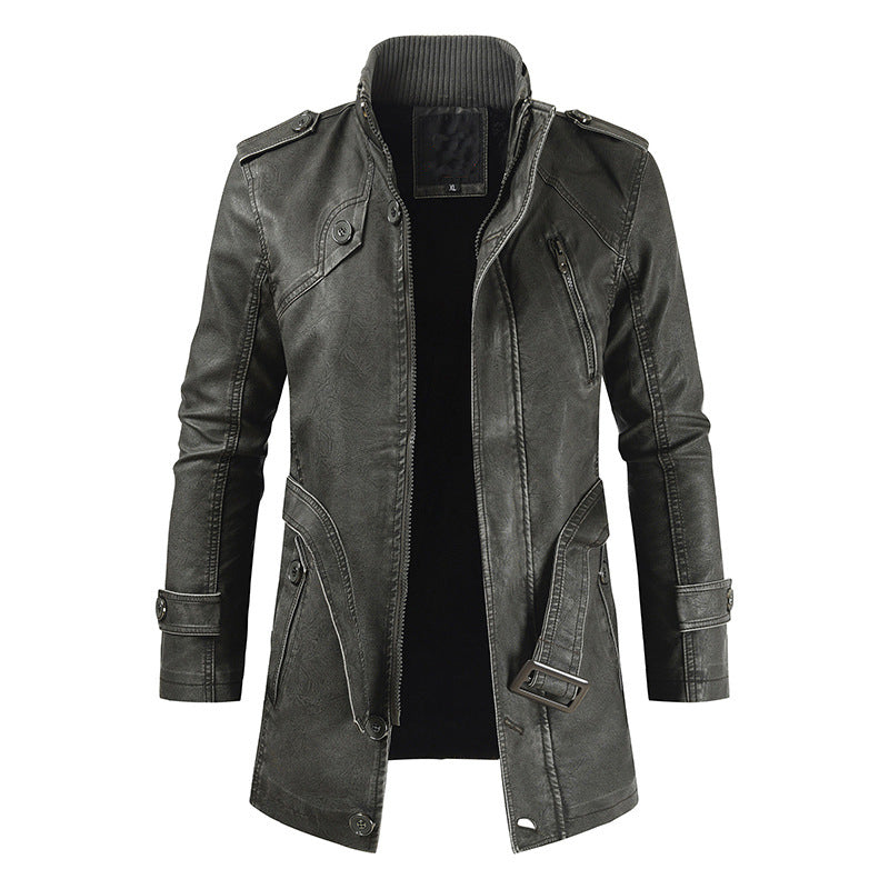 Stylish Mens Quilted Jacket with Adjustable Waist - VogeLuxe