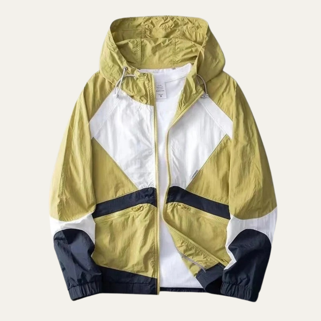 VogeLuxe | Men’s Active Colorblock Windbreaker