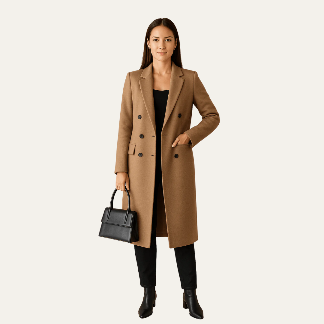 VogeLuxe | Women’s Tailored Long Dress Coat