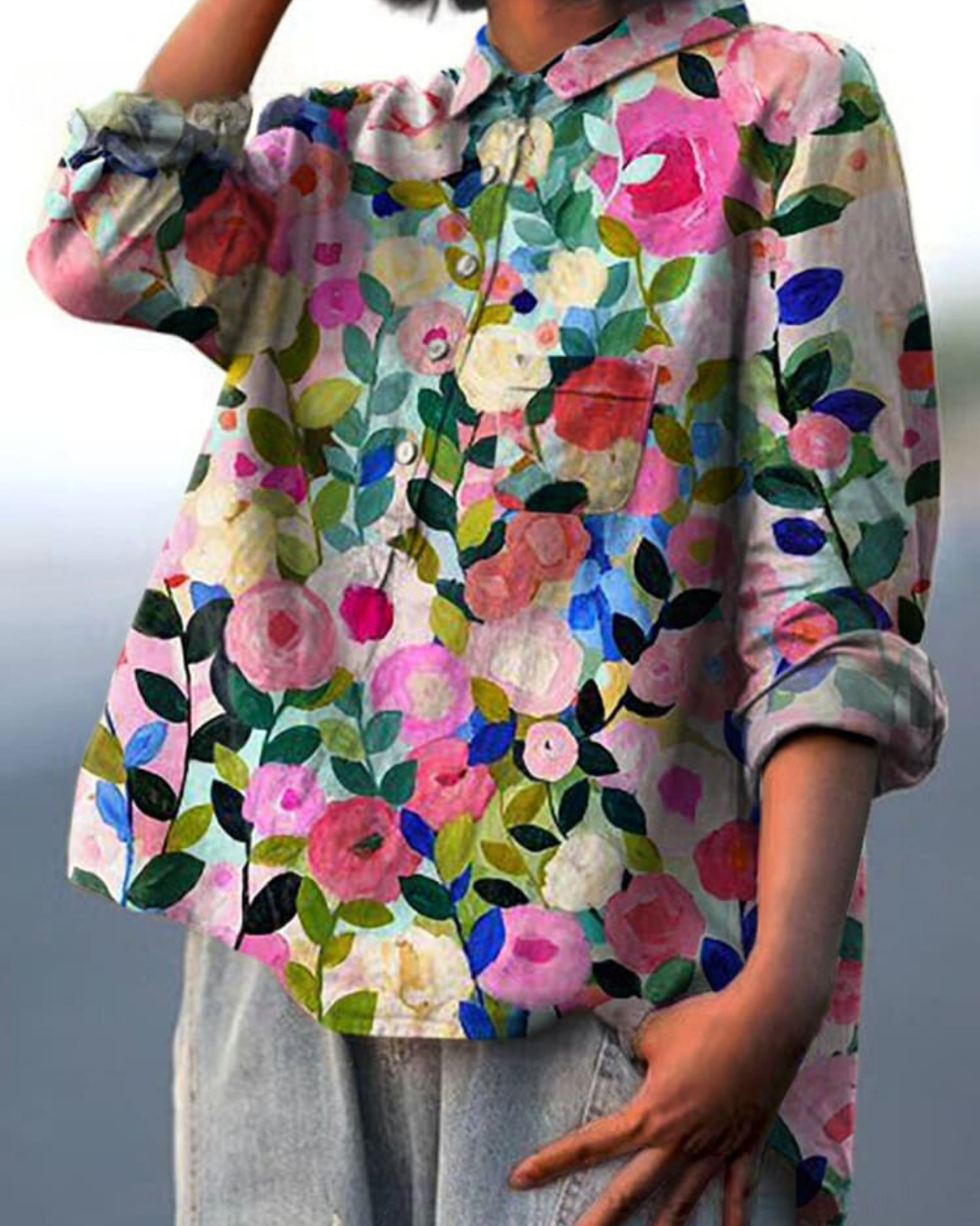 Floral Chic Blouse - VogeLuxe