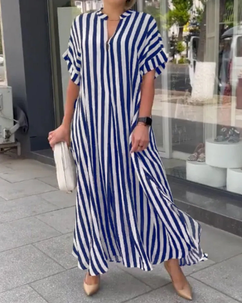 Casual Striped Sundress for Women