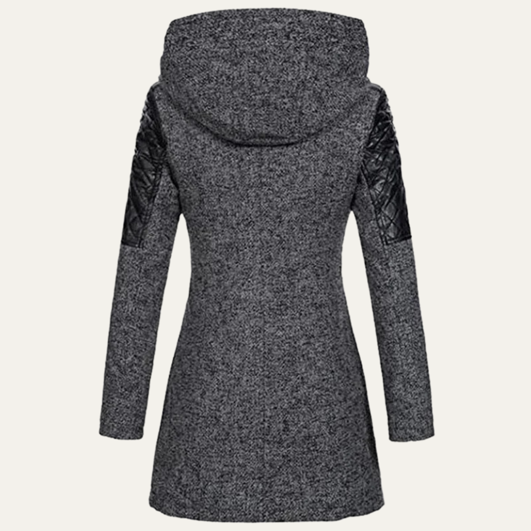 VogeLuxe | Women’s Mid Length Asymmetrical Zip Winter Coat