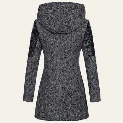 VogeLuxe | Women’s Mid Length Asymmetrical Zip Winter Coat