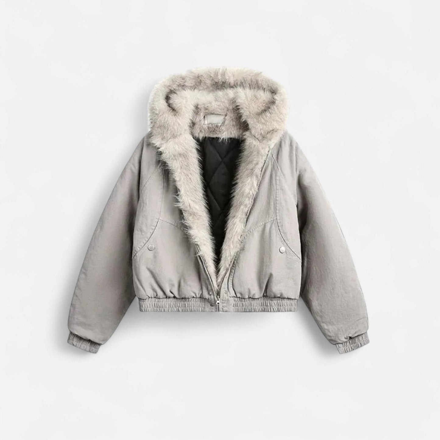 Warm Women's Parka Coat - Faux Fur Hooded Jacket