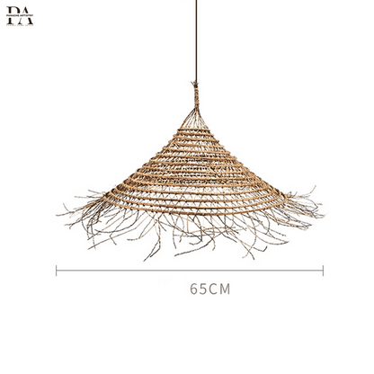 Rustic Wooden Pendant Light