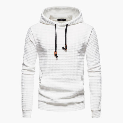 Warm Mens Hooded Sweatshirt with Graphic Print Design
