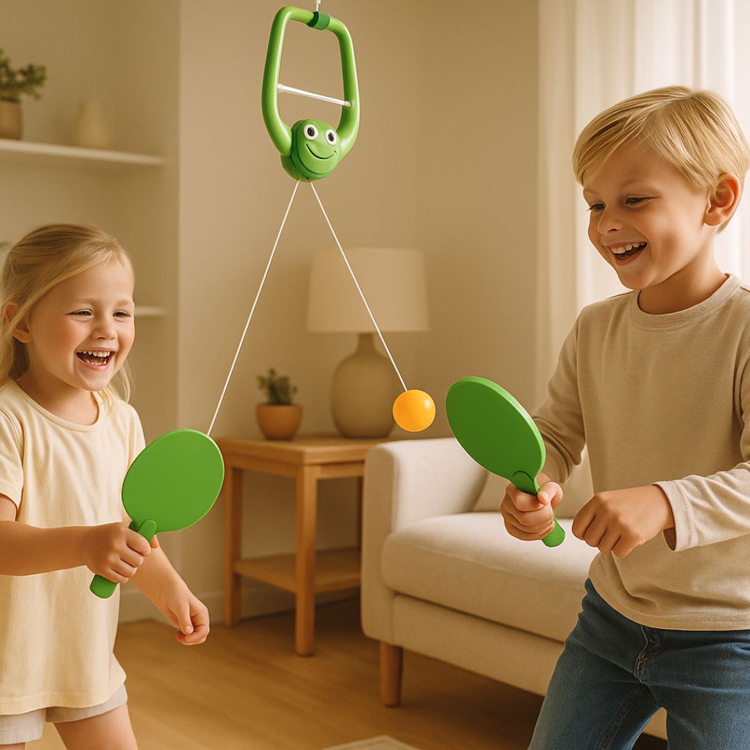 Fun Indoor Table Tennis Game Set for Family Play - VogeLuxe