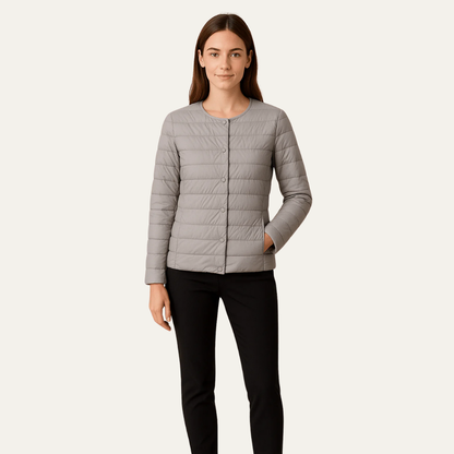 VogeLuxe | Women’s Lightweight Quilted Snap Jacket
