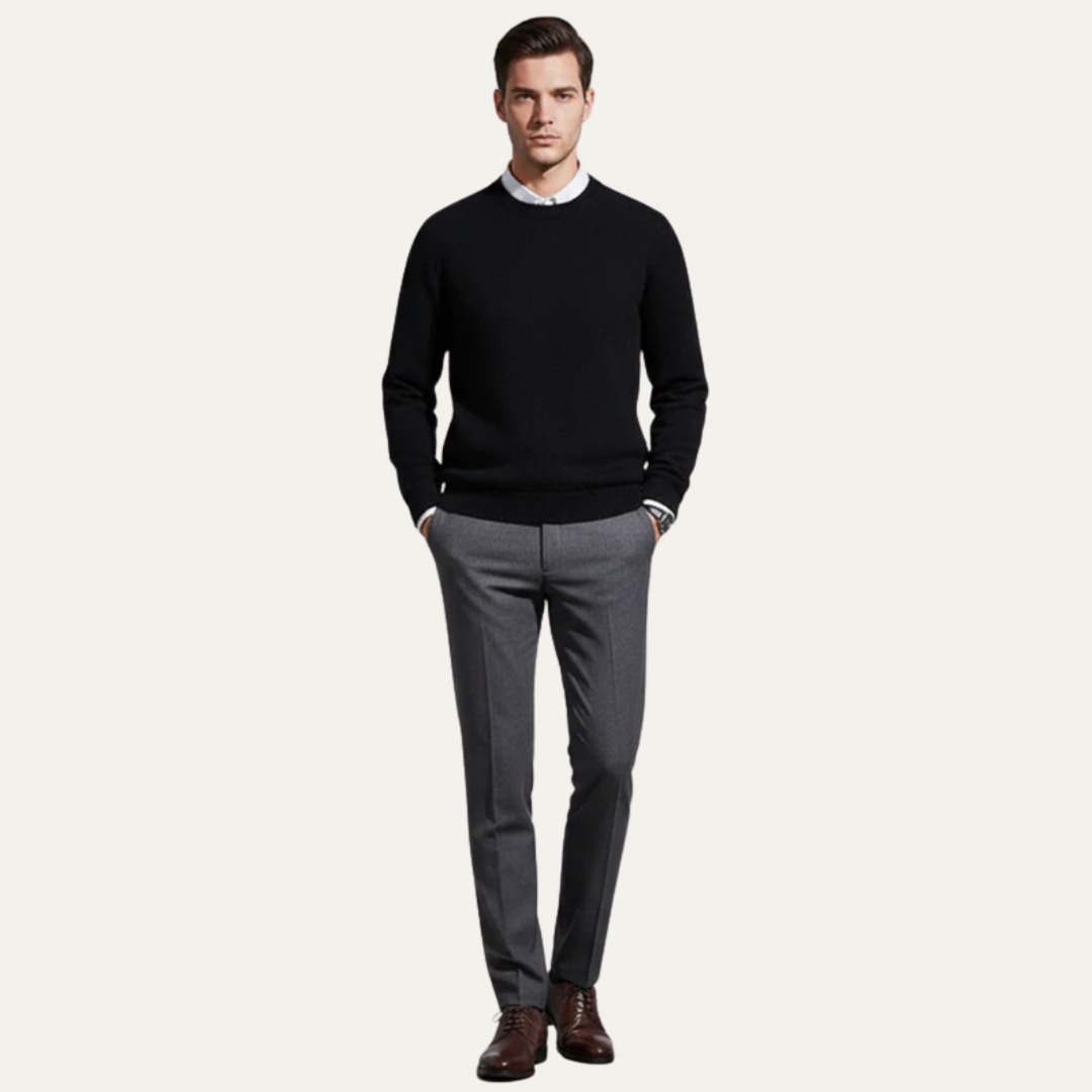 VogeLuxe | Men’s Short Sleeve Waffle Knit Crew Neck Top