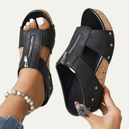 VogeLuxe | Women’s Open Toe Platform Wedge Sandals