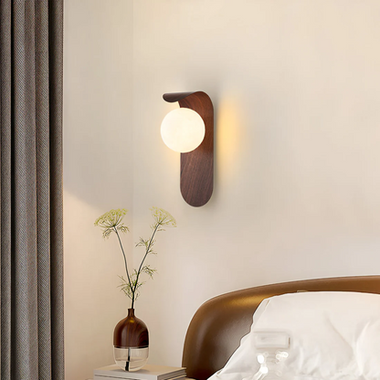 Simple Wooden LED Wall Light - VogeLuxe
