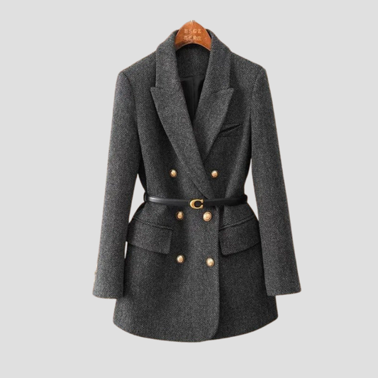 Classic Fit Tweed Blazer - VogeLuxe