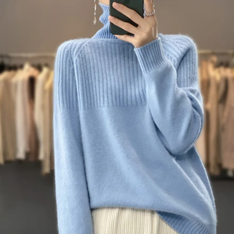 Soft Women's Warm Winter Turtleneck Sweater