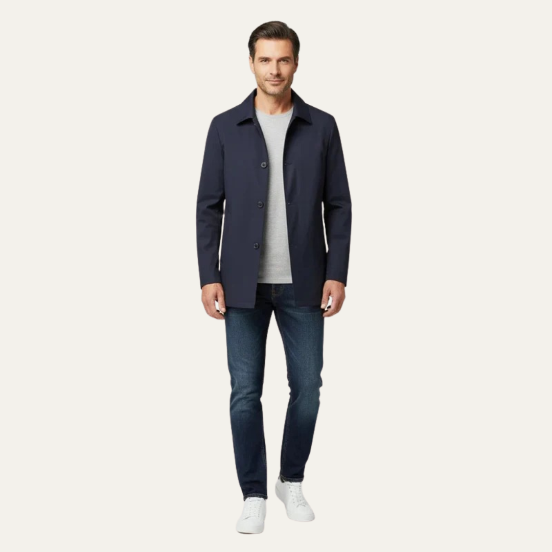 VogeLuxe | Men’s Classic Straight-Cut Coat