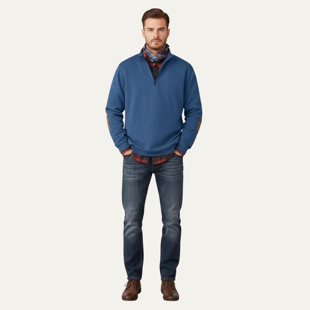 VogeLuxe | Men’s Classic Fine Knit Crew Neck Sweater