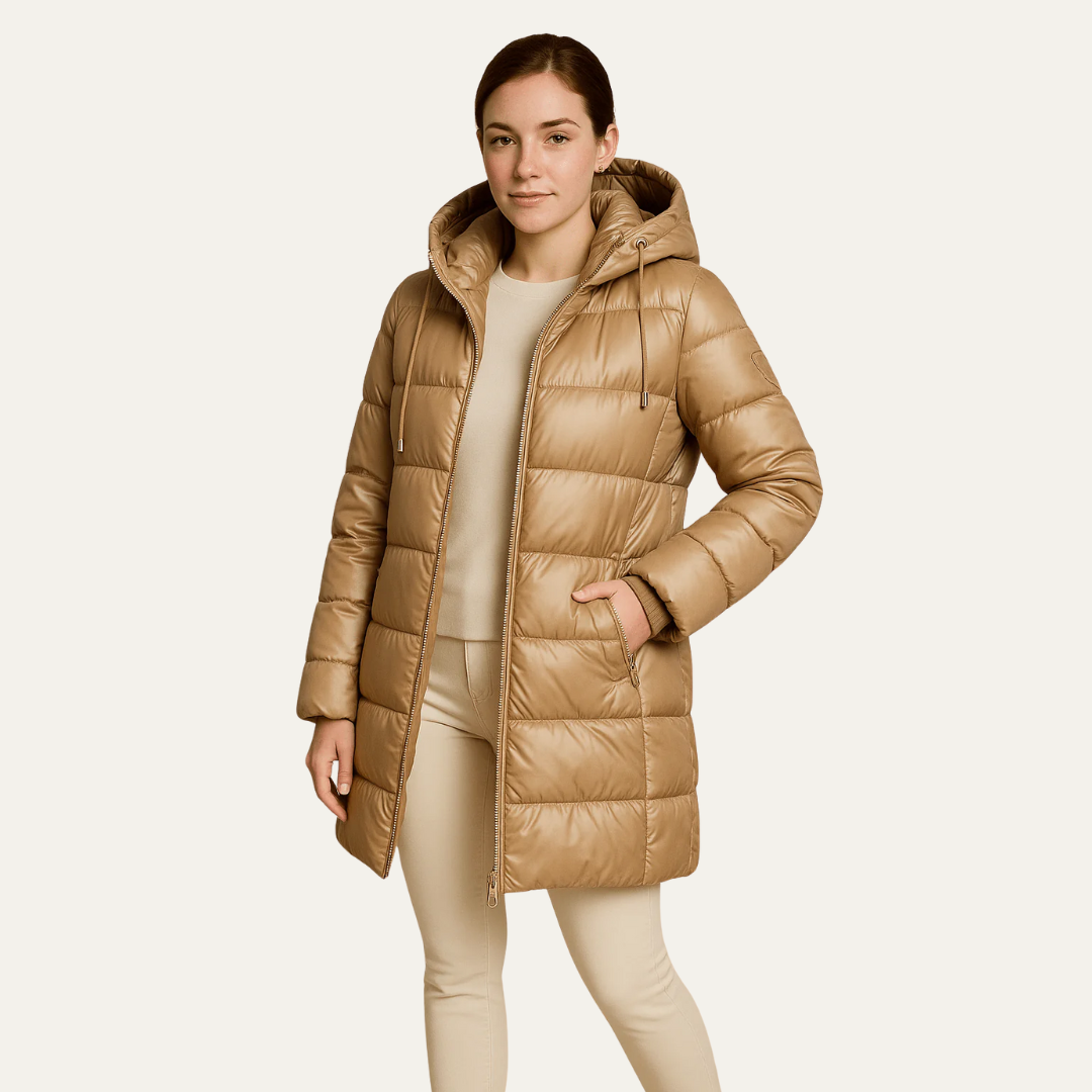 VogeLuxe | Women’s Quilted Hooded Puffer Jacket
